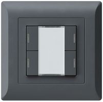 UP-Taster kallysto.line KNX 4×RGB LED s/e-link anthrazit