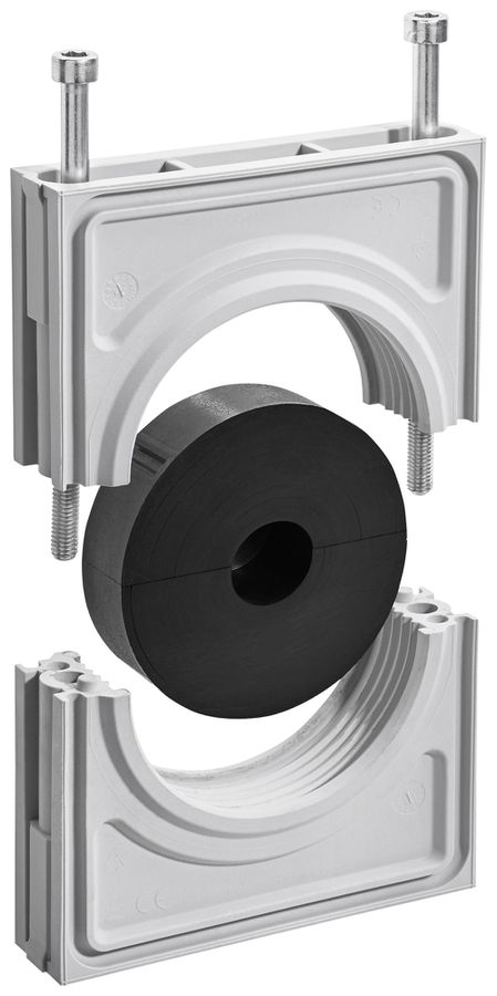 Flansch Hager HAK 102×135×28mm Kunststoff 20…68mm