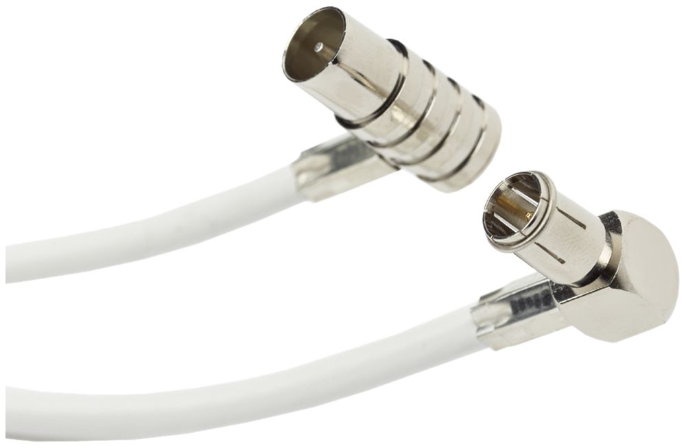 Câble de raccord. pour Media-Box WISI 3m, Wiclic 90°/IEC 90°