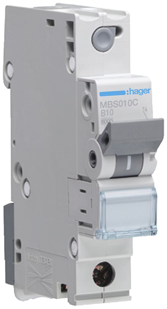 Leitungsschutzschalter Hager MCB quickconnect 1P 500V Typ B 10A Icn 6kA 1TE