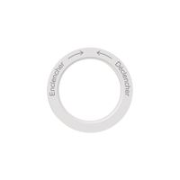 Kennscheibe NEVO, f.Drehschalter, Enclencher-> <-Déclencher, weiss