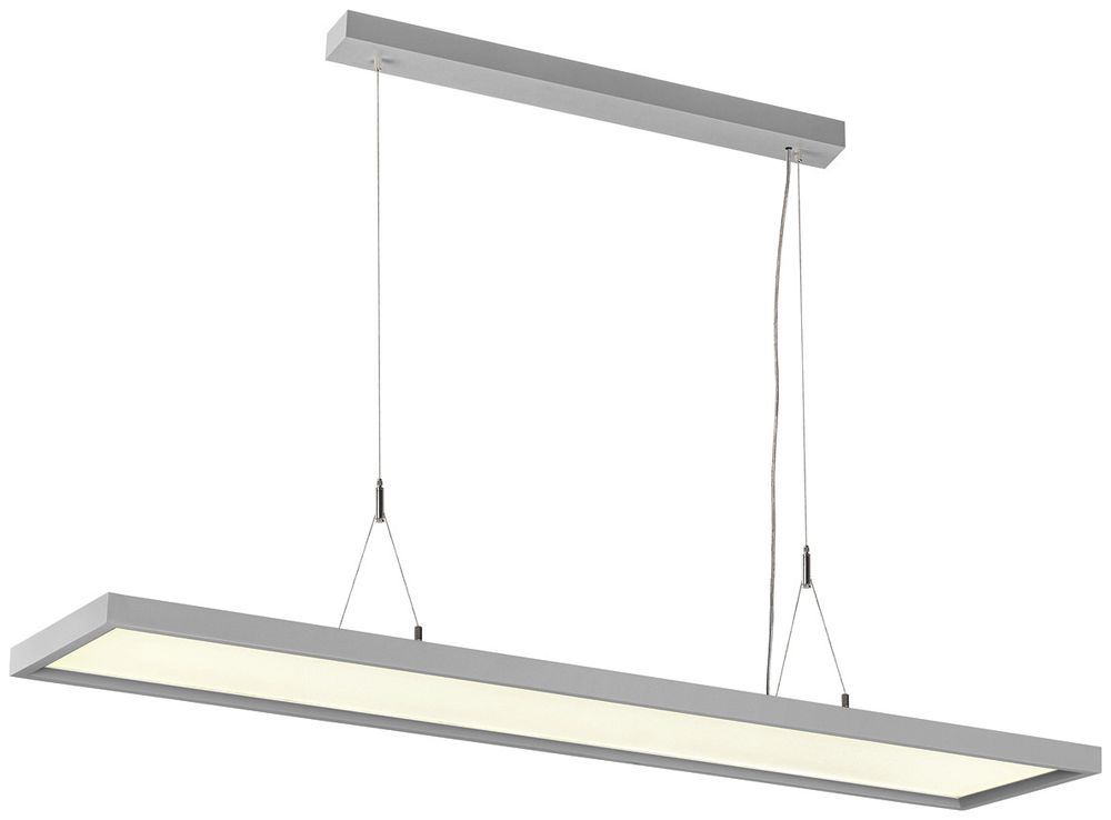 LED-Pendelleuchte SLV WORKLIGHT 57W 5000lm 840 DALI 1.2m silber