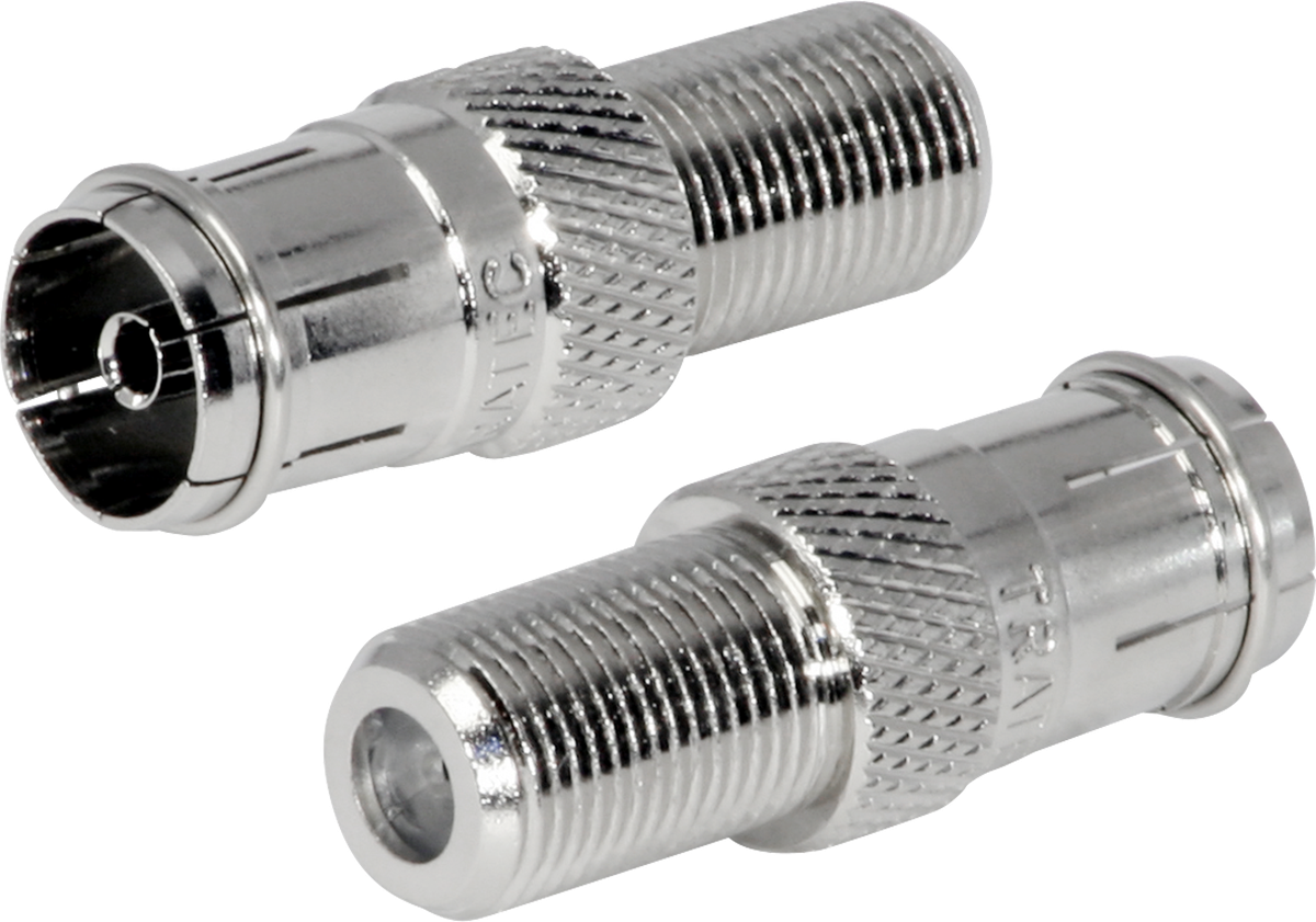 Verbinder F-Kupplung auf IEC-Kupplung DV59