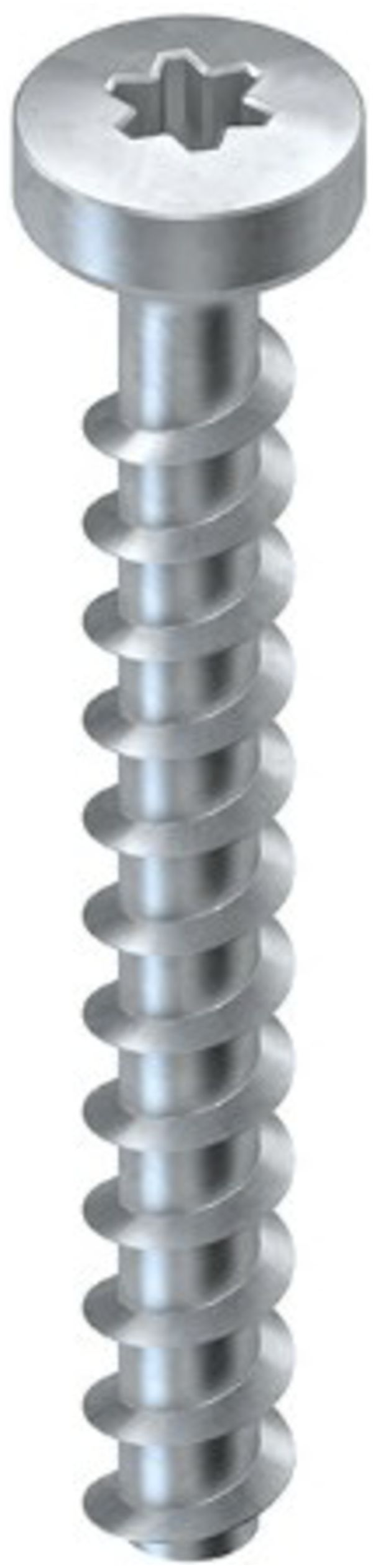 Ancoraggio vite Niedax, testa piatta, per Ø 5mm, lunghezza 50mm