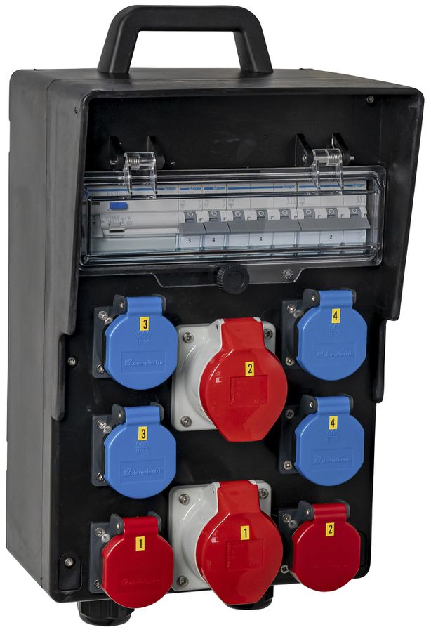 Stromverteiler DEM DB20855 40A 1×FI 4×LS 4×T23 2×T25 2×16A