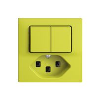 Combinaison A-R+3/1L+T23 16A EDIZIOdue lemon