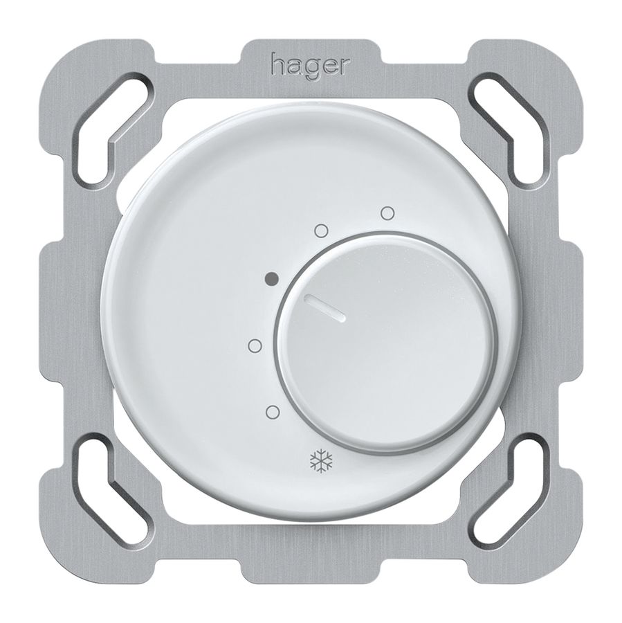 Termostato ambiente INC origin 24VAC 5…30°C 10A bianco