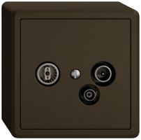 AP-Antennendose TV-R-Daten EDIZIO.liv SNAPFIX® 4dB br