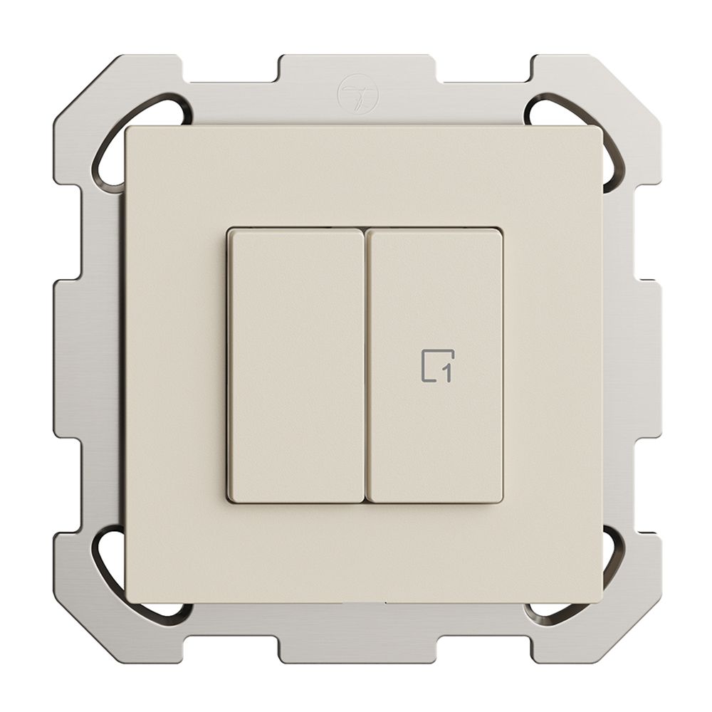 Interruttore INC 1K/2T scena Edue Wiser crema