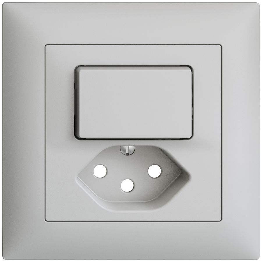 Frontset EDIZIOdue hellgrau 88×88mm T13