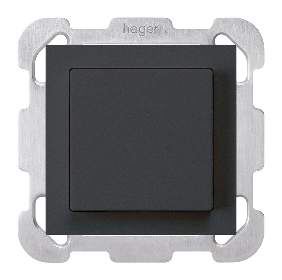 Poussoir ENC kallysto ARK 2L noir avec plaque de fixation