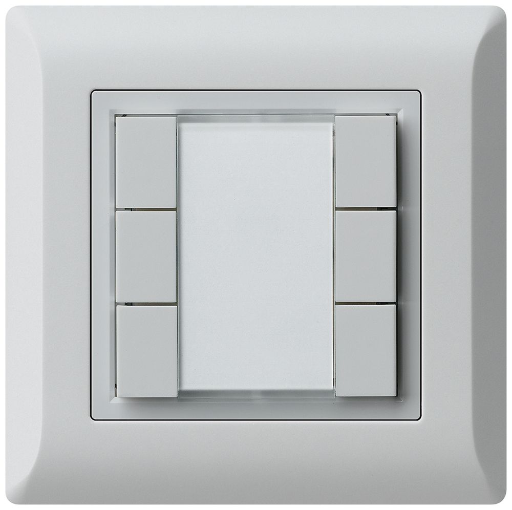 UP-Multifunktionstaster kallysto.line KNX RF 6-fach hellgrau