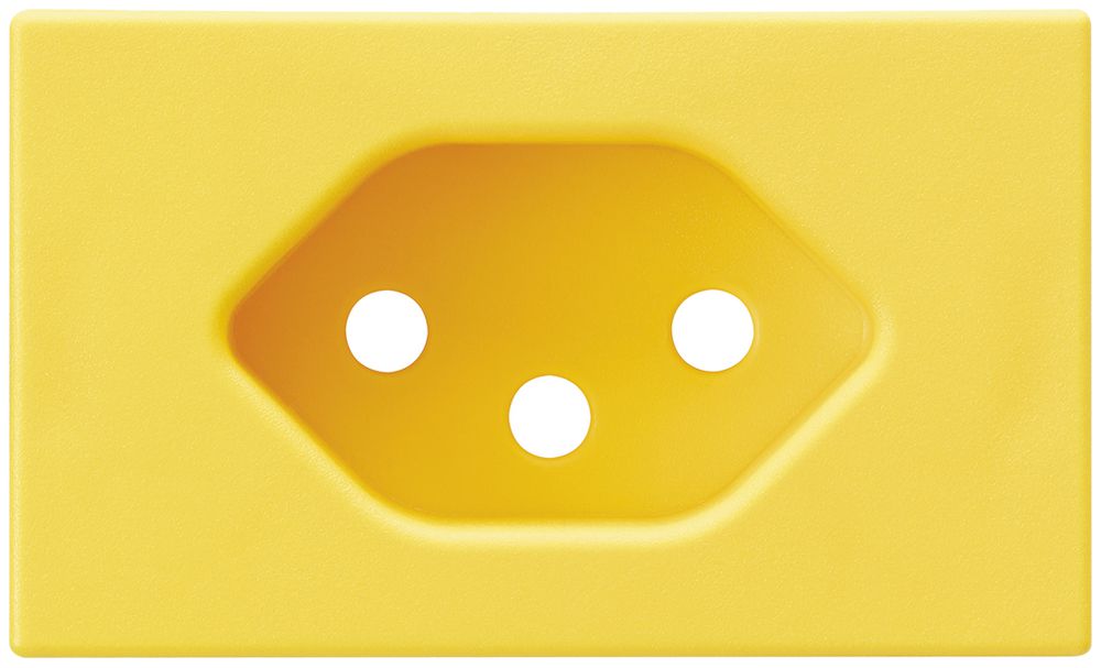 Frontteil Hager 1×Typ 13 FLF gelb