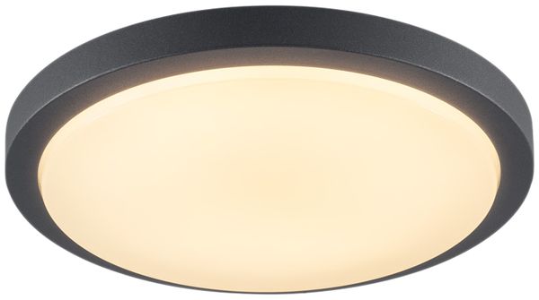 LED-Deckenleuchte SLV AINOS, 18W 1430lm 3000K IP44 anthrazit