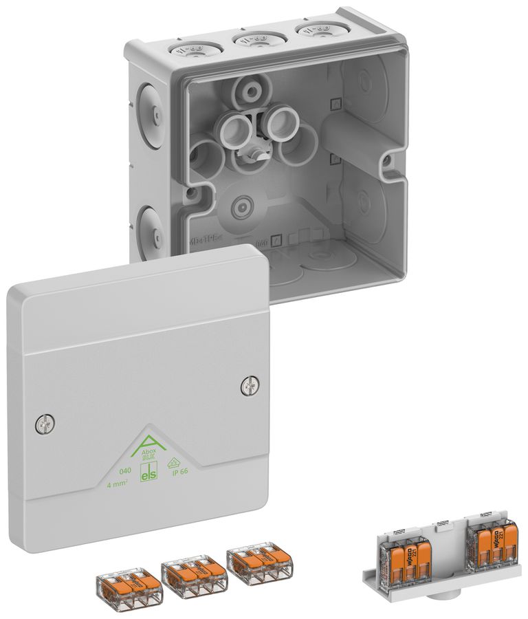 Boîte de dérivation AP Spelsberg Abox SLK-4² 102×102×57mm IP66 gr