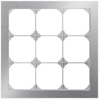 UP-Abdeckrahmen EDIZIO.liv prestige SNAPFIX® 3×3 214×214mm Edelstahl Cr
