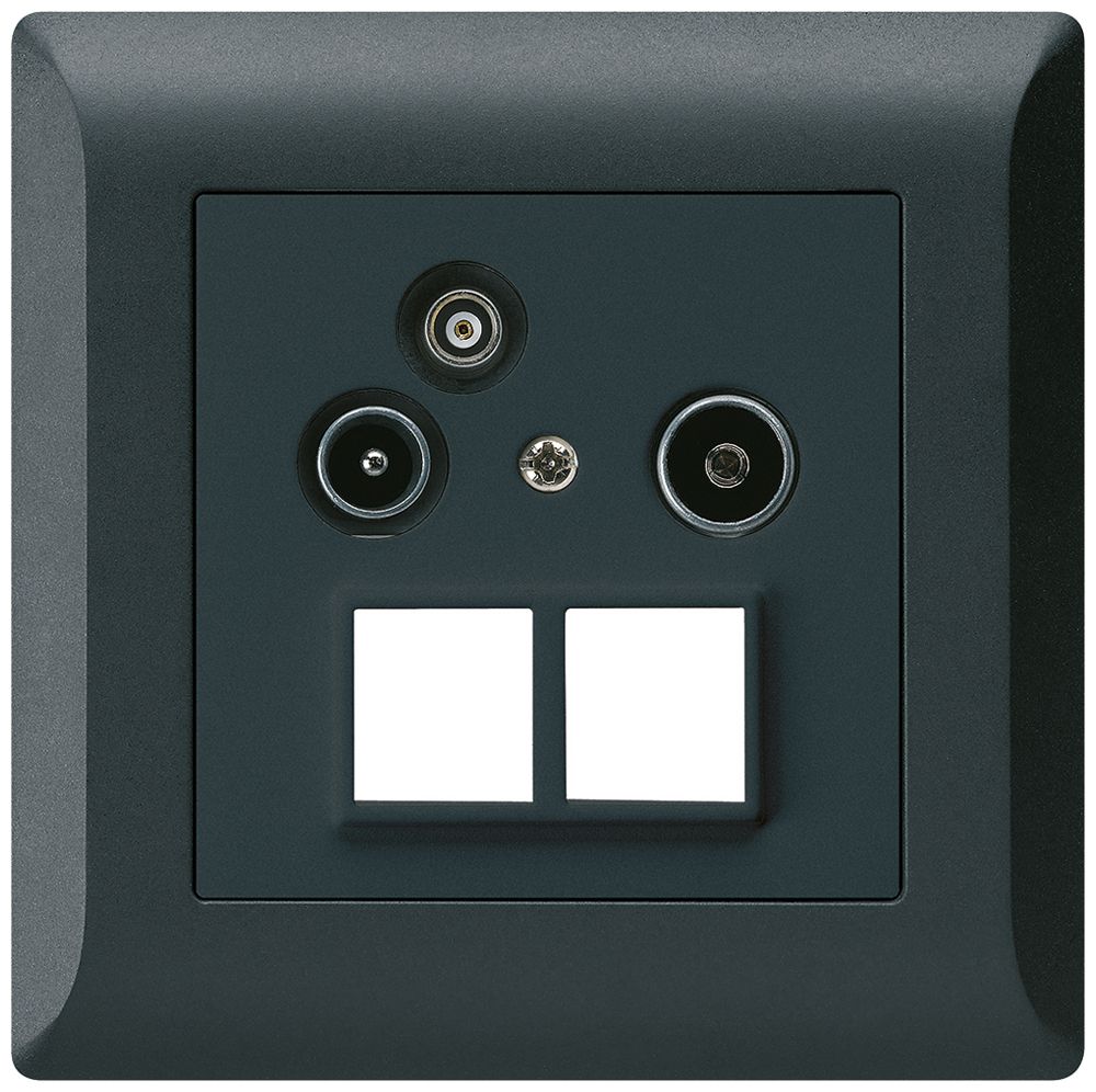 UP-Antennendose R/TV-Daten kallysto.line HMS 2GHz 14db schwarz