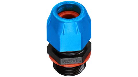 Bleu avec contre-écrou et décharge de traction