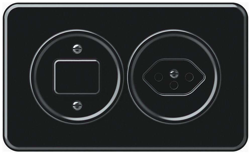 Combinazione INC origin sch 3/1L + 1×T13 148×88mm nero