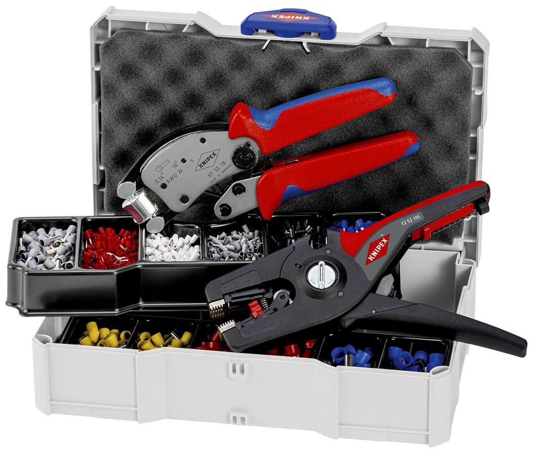 Cassetta d'assortimento serrafili KNIPEX 97 90 14 per capicorda