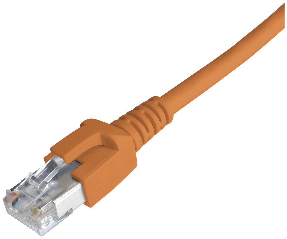Patchkabel RJ45 Dätwyler 7702 4P, Kat.6A (IEC) S/FTP LSZH, orange, 2m