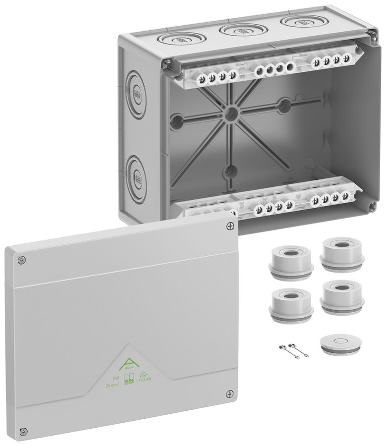 Boîte de dérivation AP Spelsberg Abox 250-25² 202×252×120mm IP66 gr
