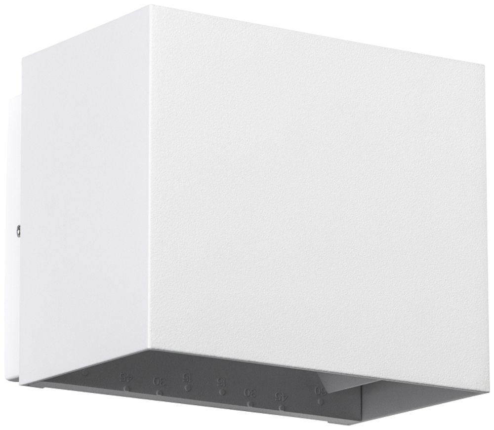 Applique LED DOTLUX BEAMO IP65 120×97×100mm 10W 3000K 15…120° blanc