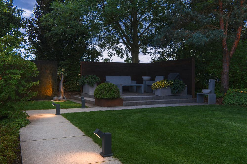 LED-Wegeleuchte SLV S-CUBE 35 15W 1000lm 2700/3000K IP65 144×144×350 anthrazit