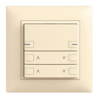 UP-Frontset EDIZIOdue zeptrionAIR Motor 2K ohne Bezeichnung mit LED vanille