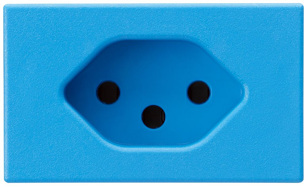 EB-Steckdose FLF Hager Typ 13 blau mit Steckklemmen