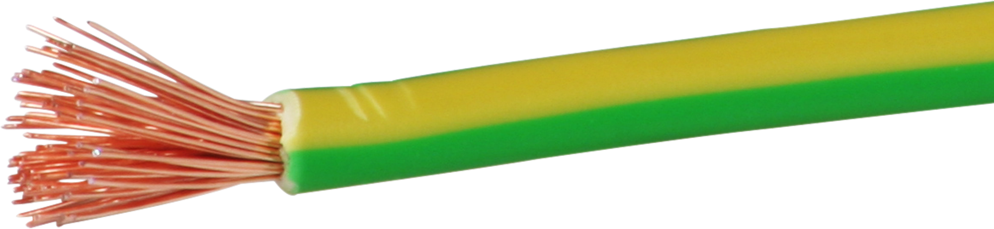 T-Litze halogenfrei 6mm² grün-gelb Eca, Ring à 100m