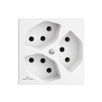 UP-Steckdose EDIZIOdue 3×T13 1×S weiss