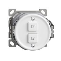 Pulsante scena AP 2 scene verticale/2T Sdue Wiser bianco