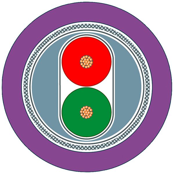 Buskabel Siemens PROFIBUS FC Flexible 1×2×0.65 geschirmt PUR Eca violett