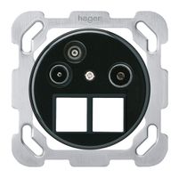 UP-Antennendose TV-R-Daten basico HMS B 2GHz 10.5db schwarz