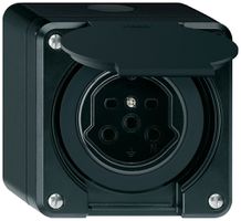 Prise AP robusto type 15 noir