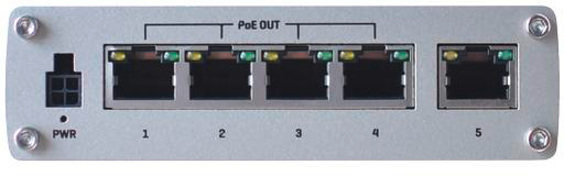 Teltonika TSW100 Industrie PoE Switch Din-Rail Montage