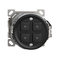 Station secondaire AP 2K/4T pour interrupteur stores Sdue Wiser noir