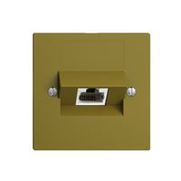 Presa INC 1×RJ45/s 4P ITplus EDIZIOdue olive