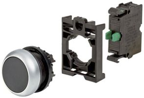 Drucktaster Eaton RMQ-Titan M22-D-S-K10 1NO schwarz unbeschriftet