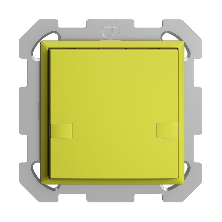 UP-KNX-Taster RGB EDUE, 250mW, o.LED, 1×Taste, 2×Tastenb., lem