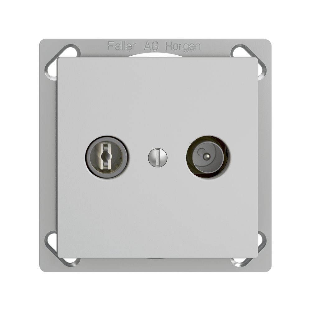 UP-TV-R-Dose EDIZIOdue 4dB hellgrau Breitbanddose 5…2000MHz, FMTE