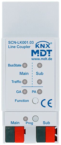 REG-Bereichs-/Linienkoppler KNX MDT SCN-LK001.03 Segmentkoppler 2TE
