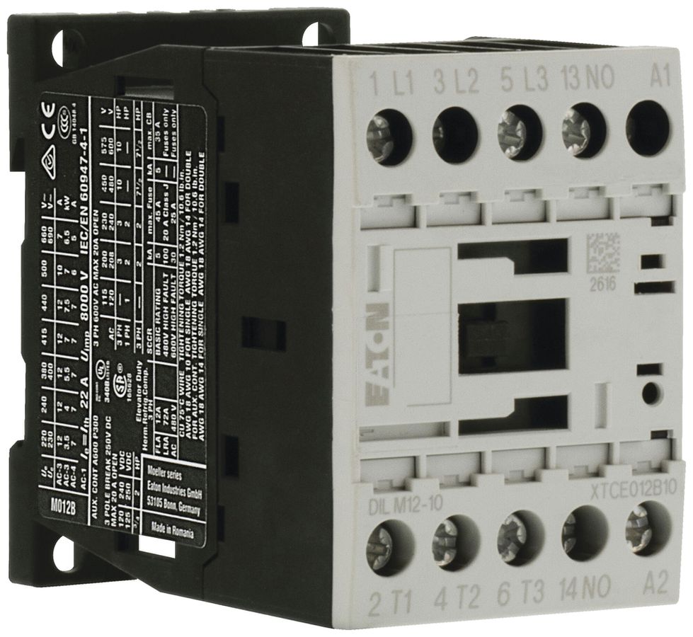 Leistungsschütz Eaton DILM12-10 220V 240V AC 3NO 22A 12A 5.5kW 24…690V