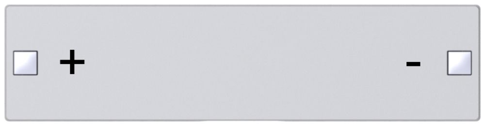 Taste SIDUS 4/8f zu Tastsensor mit Aufdruck +/-, alu