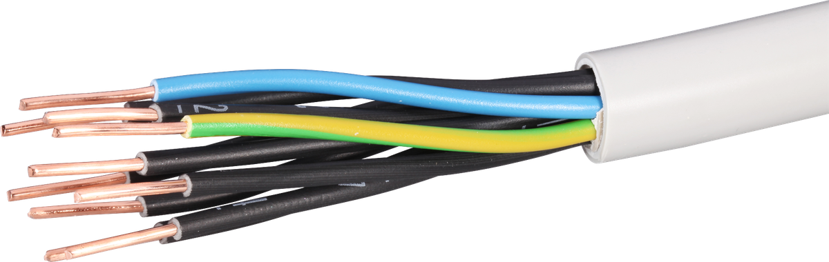 Kabel TT 10×1.5mm² 8LNPE grau Eca