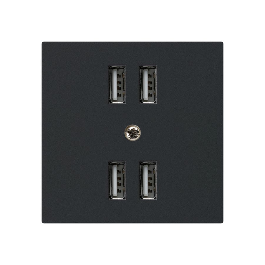Steckdose 4×USB kallysto A 2400mA schwarz