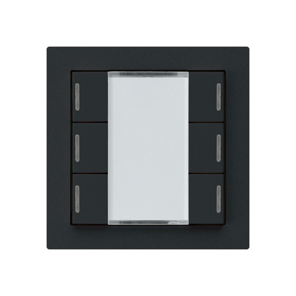 Poussoir ENC kallysto A KNX 6× LED RGB s/e-link noir