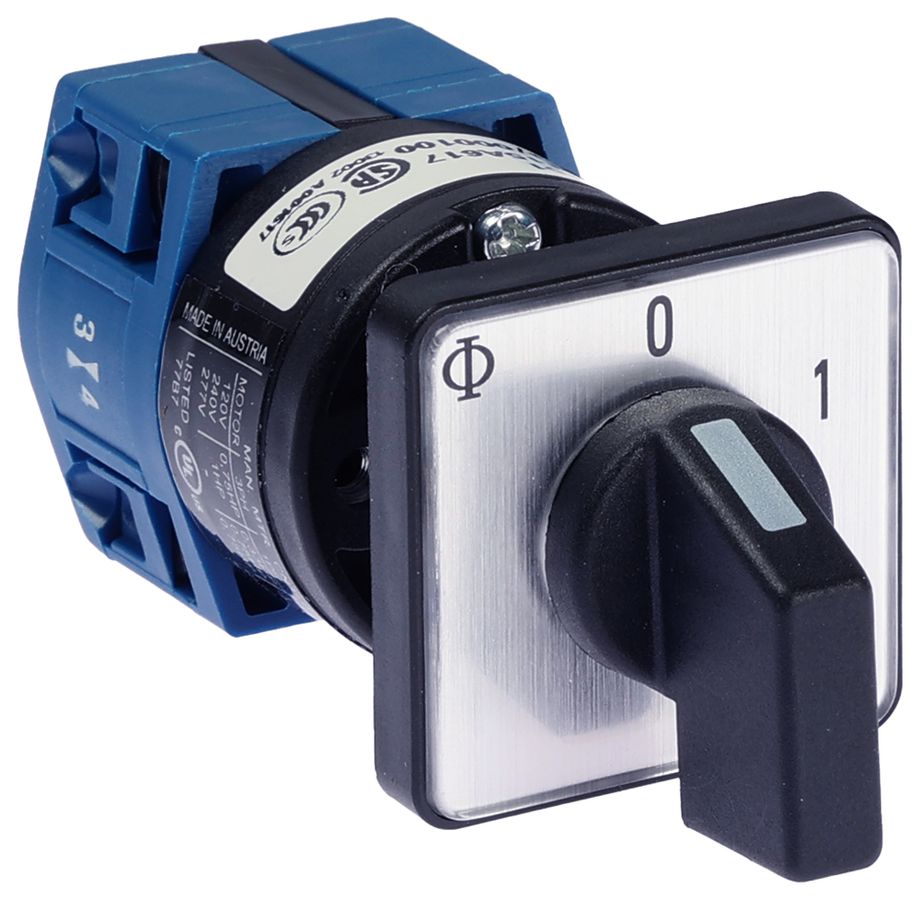 Interruttore INS K&N CG4.A201.E, 10A/400V 2L 30×30mm "0-1"