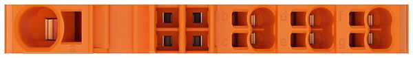 Borne de passage WAGO Contact TOPJOB S 1×6/6×1.5mm² orange
